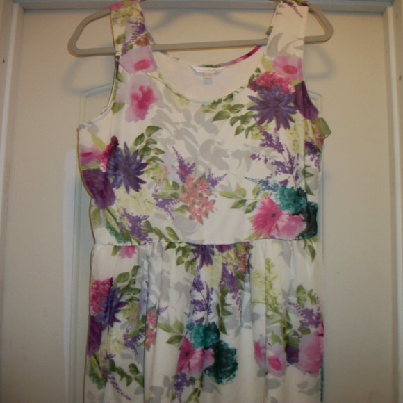 DEMURE SOFT GIRL COQUETTE COTTAGECCORE BOHO LOVELY FLORALS DRESS M - Picture 2 of 5